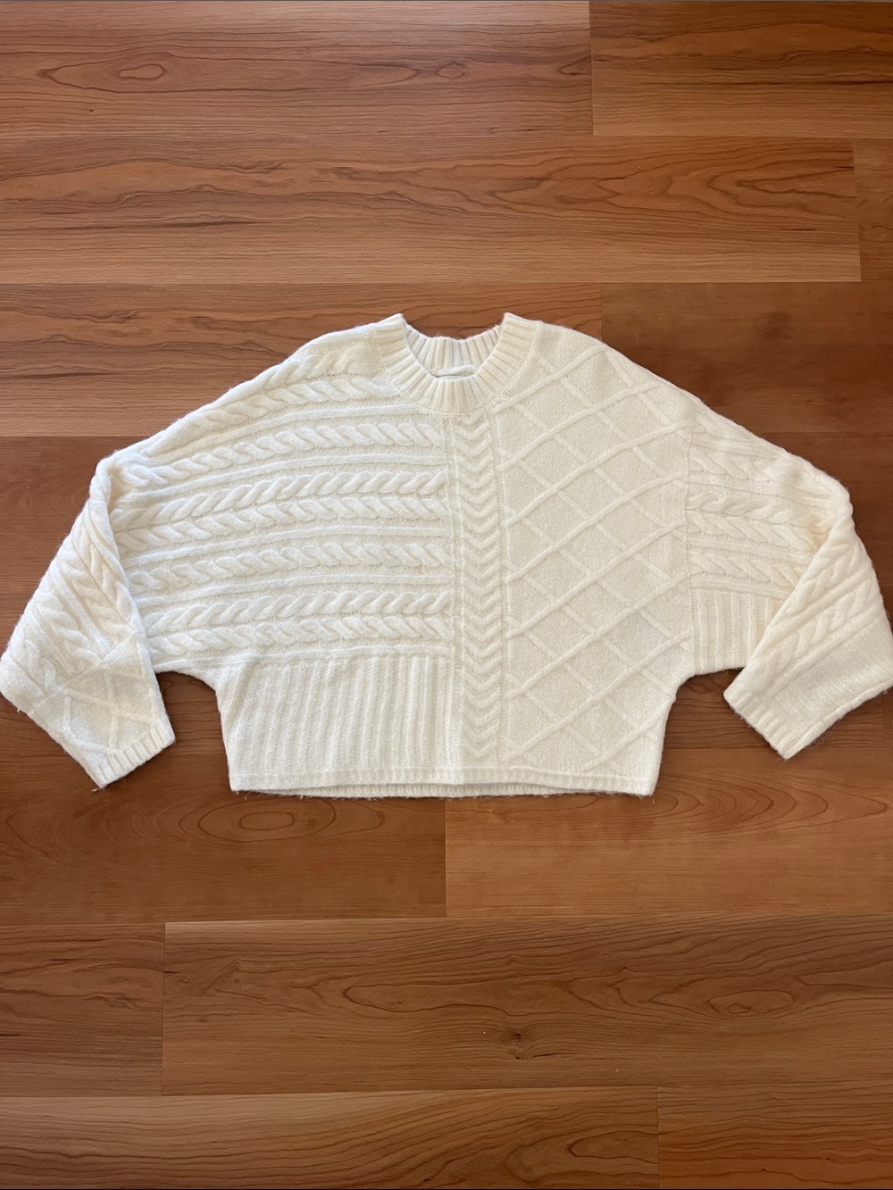 Abercrombie Cable Crew Dolman Sweater